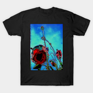 Abstract Poppy Flower T-Shirt